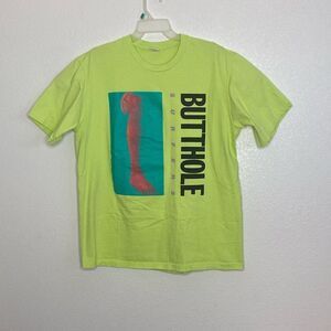 SUPREME Butthole Surfers Neon Green Leg T Shirt Size L